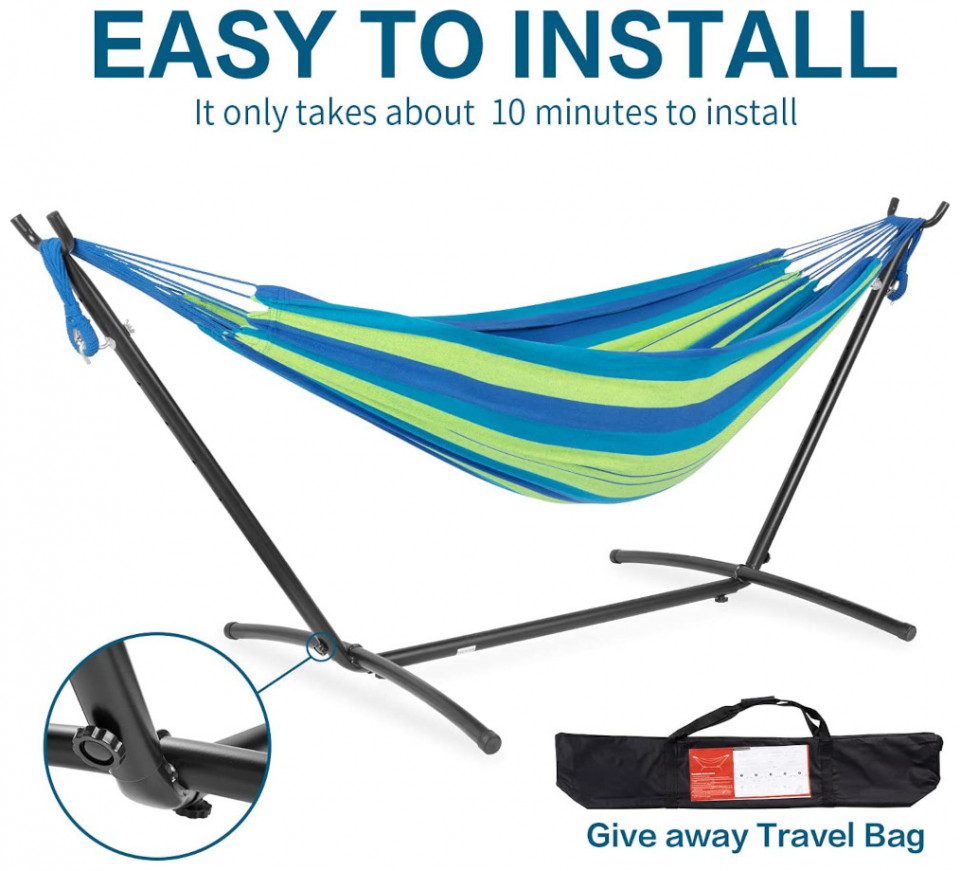 Αιώρα με Σκελετό Rest Easy XL-03 200x160cm Viking 200x160cm