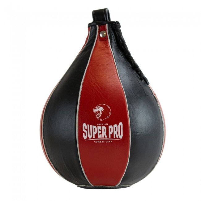 Αχλαδι Super Pro Leather Speedball Black / Red