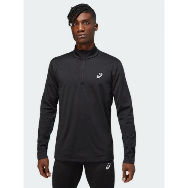 Ανδρική Μπλούζα με μακρύ μανίκι για Τρέξιμο Asics Men Core Ls 1/2 Zip Winter Top (2011C347-001)