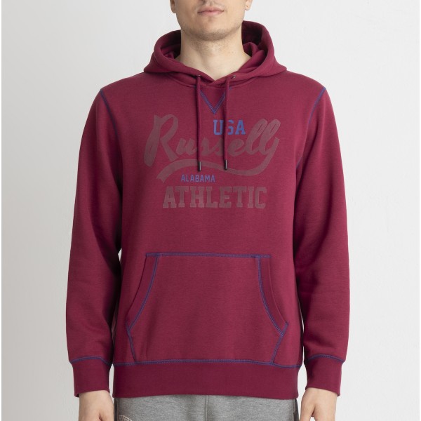 Ανδρικό Φούτερ με Κουκούλα και Τσέπες Fleece Russell Athletic A1 035 2 453