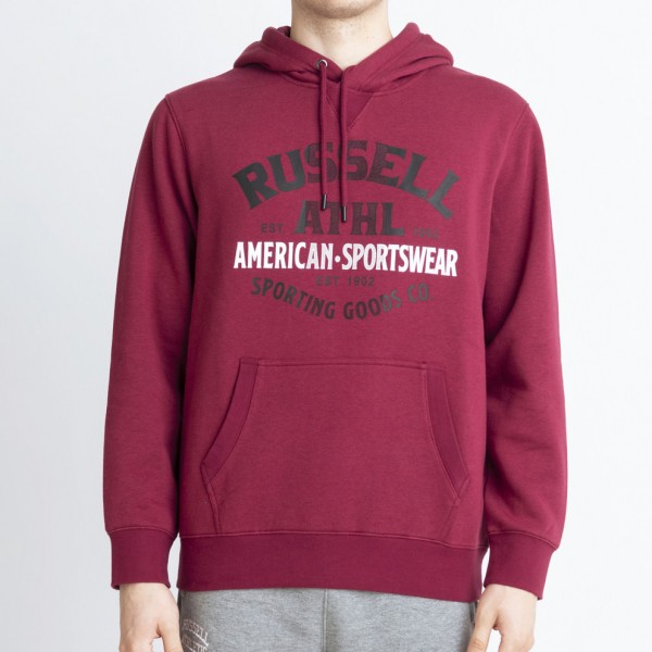 Ανδρικό Φούτερ με Κουκούλα και Τσέπες Fleece Russell Athletic A1 041 2 453