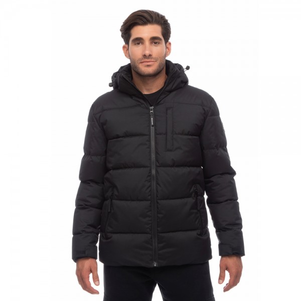 Ανδρικό Μπουφάν Be Nation Padded Jacket With Detachable Hood Black 01 08302301