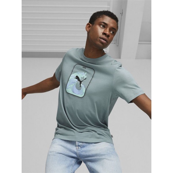 Ανδρικό T-shirt Puma Graphics Wave Tee 674483-84