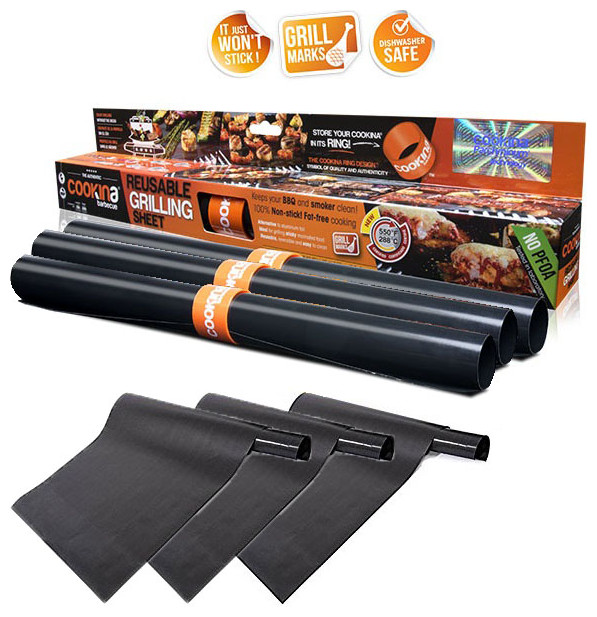 Αντικολλητική Μεμβράνη Ψησίματος ΣΕΤ 3τμχ 50x40cm Cookina® Κωδ. 21903