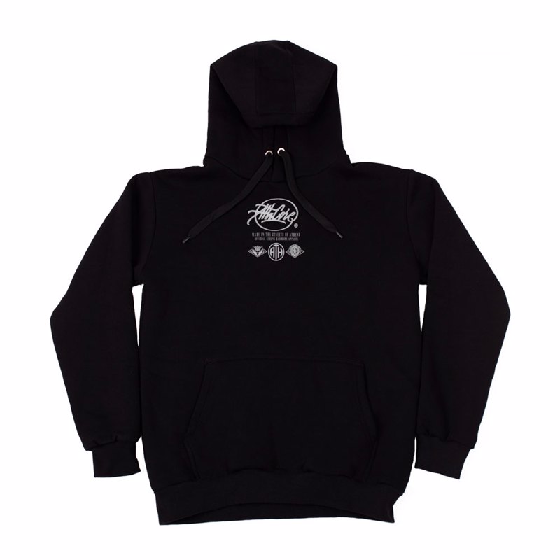 Athens Hardcore ”logos” hoodie - black