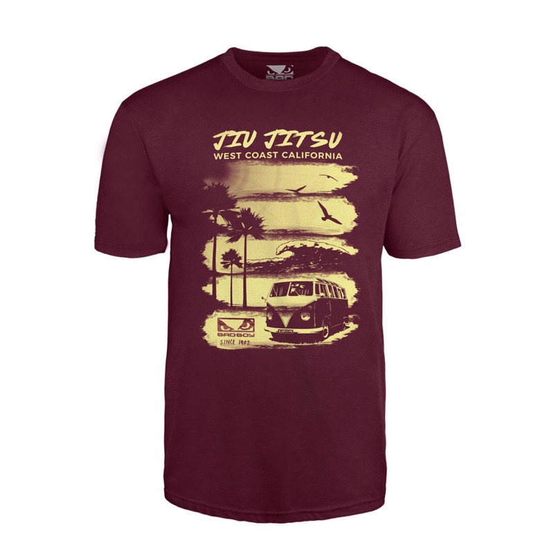 BAD BOY west coast T-Shirt - Burgundy