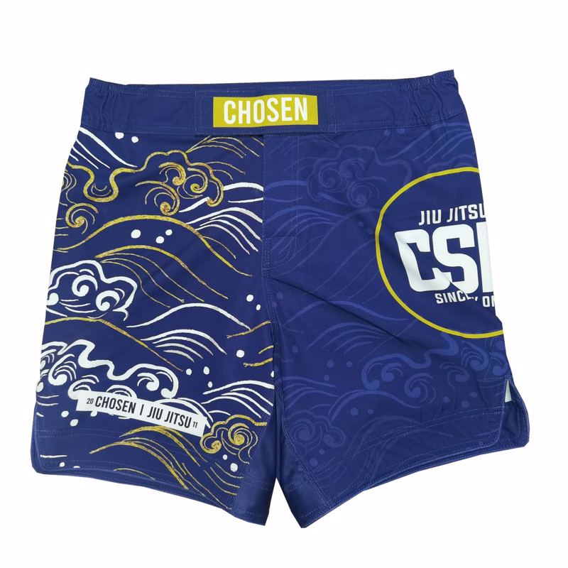 CHOSEN waves Fight Shorts-navy