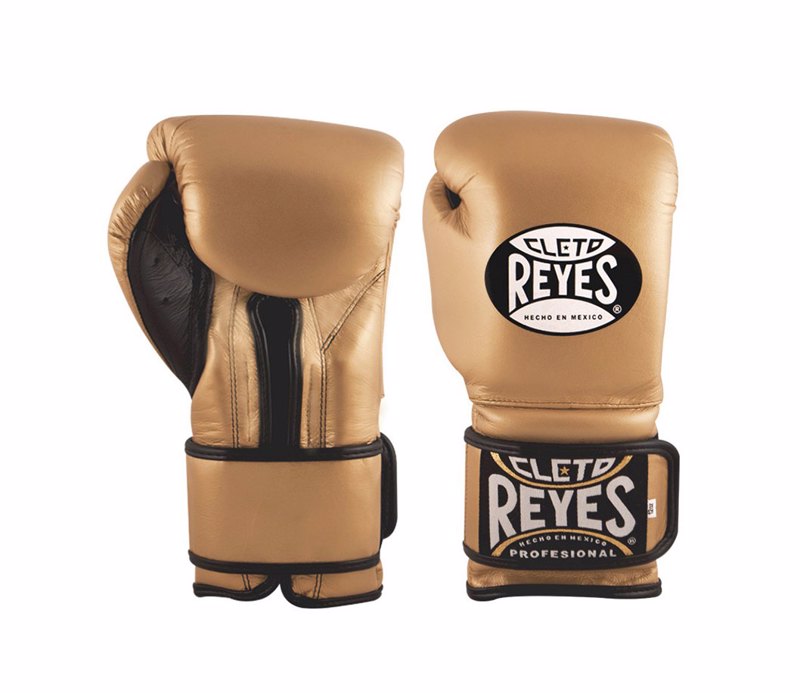 Cleto Reyes Velcro Sparring  boxing gloves – GOLD