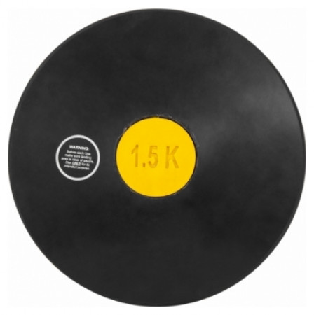 Δίσκος από Μαύρο Λάστιχο 1,5kg Vinex Κώδ. 97710