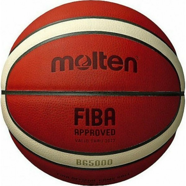 Επαγγελματική Μπάλα Μπάσκετ Molten Indoor Fiba B6G5000 (Size 6) leather