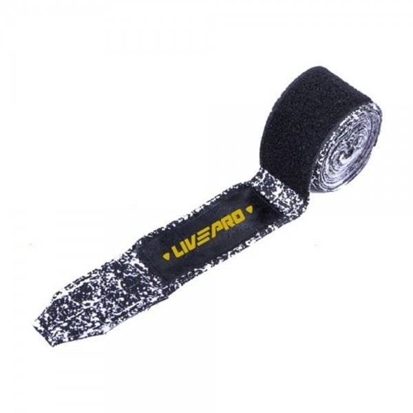 Επίδεσμος Καρπού/Χεριού (Λευκό/Μαύρο) LivePro B 8605