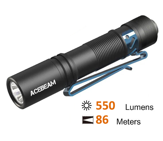 Φακός Acebeam POKELIT AA /Black +Battery Κωδ. ACE-022