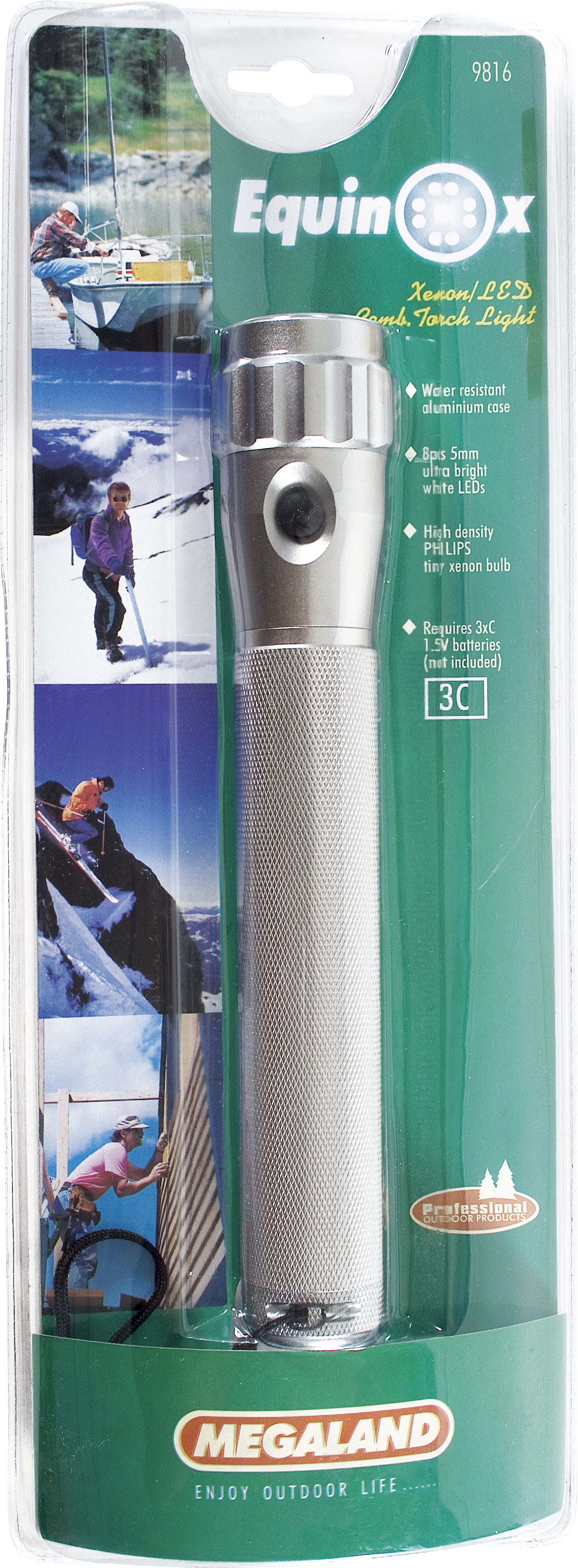 Φακός Αλουμινίου Led & Χenon 9816 3C OEM Κωδ.11473