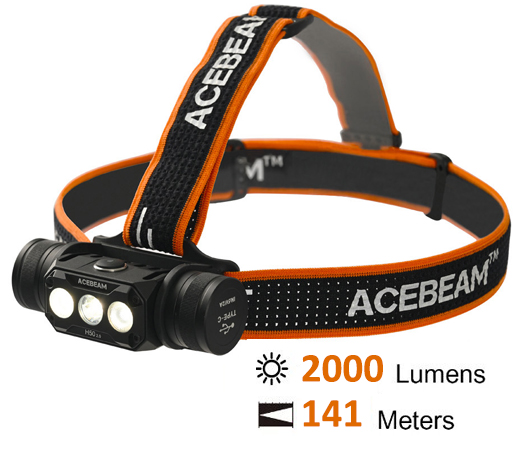 Φακός κεφαλής Acebeam H50 2.0 +Battery