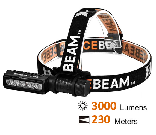 Φακός κεφαλής Acebeam PT40 + Battery Κωδ. ACE-011