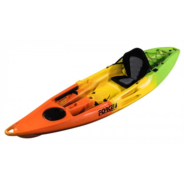 Fishing Kayak Force Pacific Sot Full (1+1) για Ένα ή Δυο Άτομα Πράσινο/Πορτοκαλί 0100-0151YG