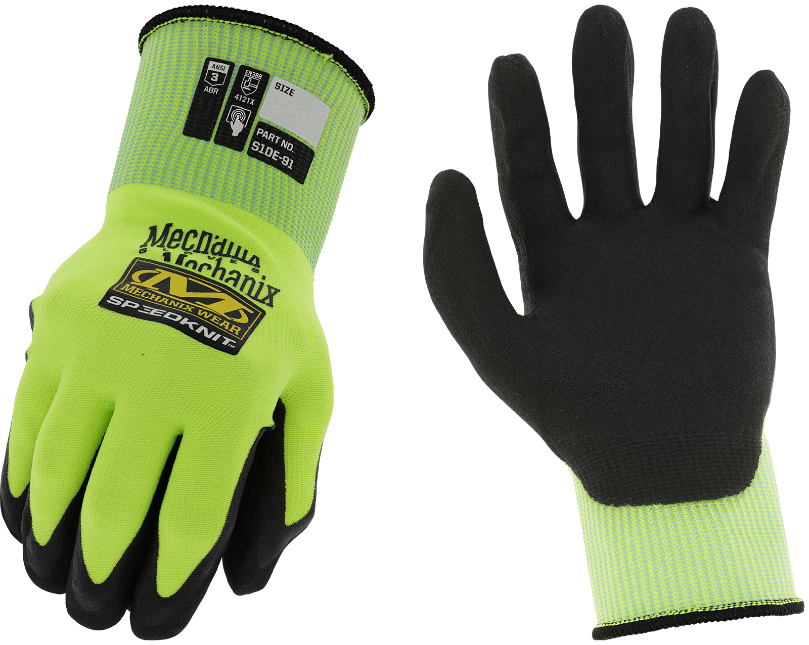 Γάντια Εργασίας SpeedKnit S1DE91 Mechanix Green/Black