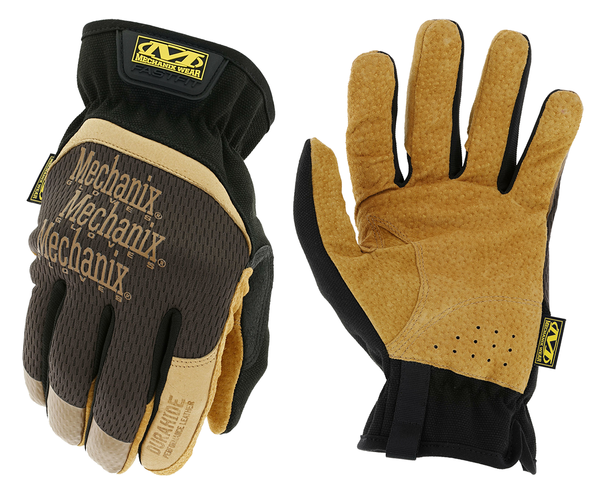 Γάντια Mechanix Fastfit Leather Durahide Black/Brown
