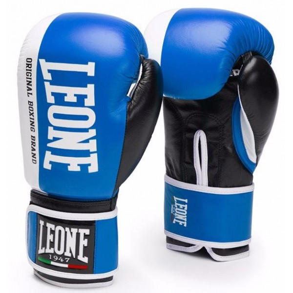 Γάντια προπόνησης LEONE CHALLENGER BOXING GLOVES Blue GN201 BL
