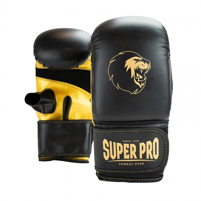 Γάντια Σάκου Super Pro Combat Gear Victor Punching Μαύρο/Χρυσό
