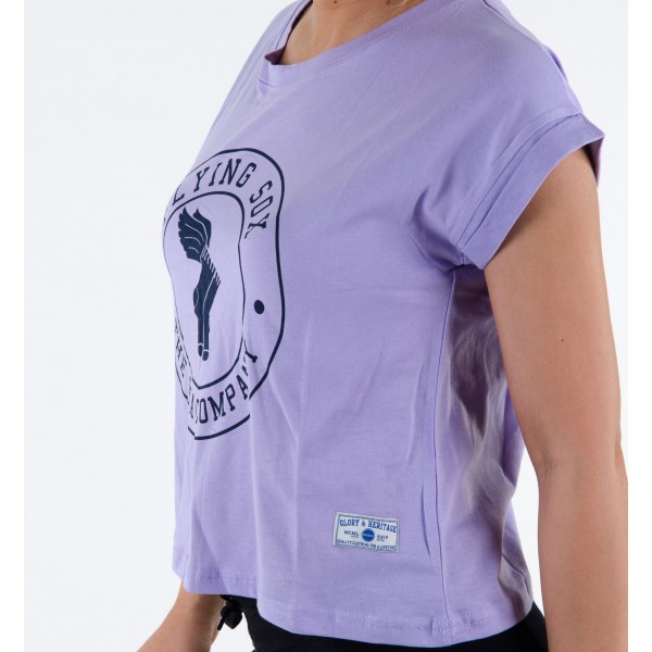 Γυναικεία Μπλούζα GSA Glory κ' Heritage 100% Cotton 88 2614 Purple