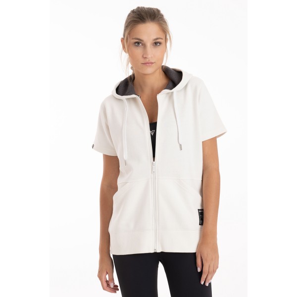 Γυναικεία Ζακέτα με κουκούλα Magnetic North Wo's S/S Zip Hoodie (Off White) 22022
