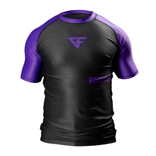 Ground Force Rashguard Purple ShortSleeve