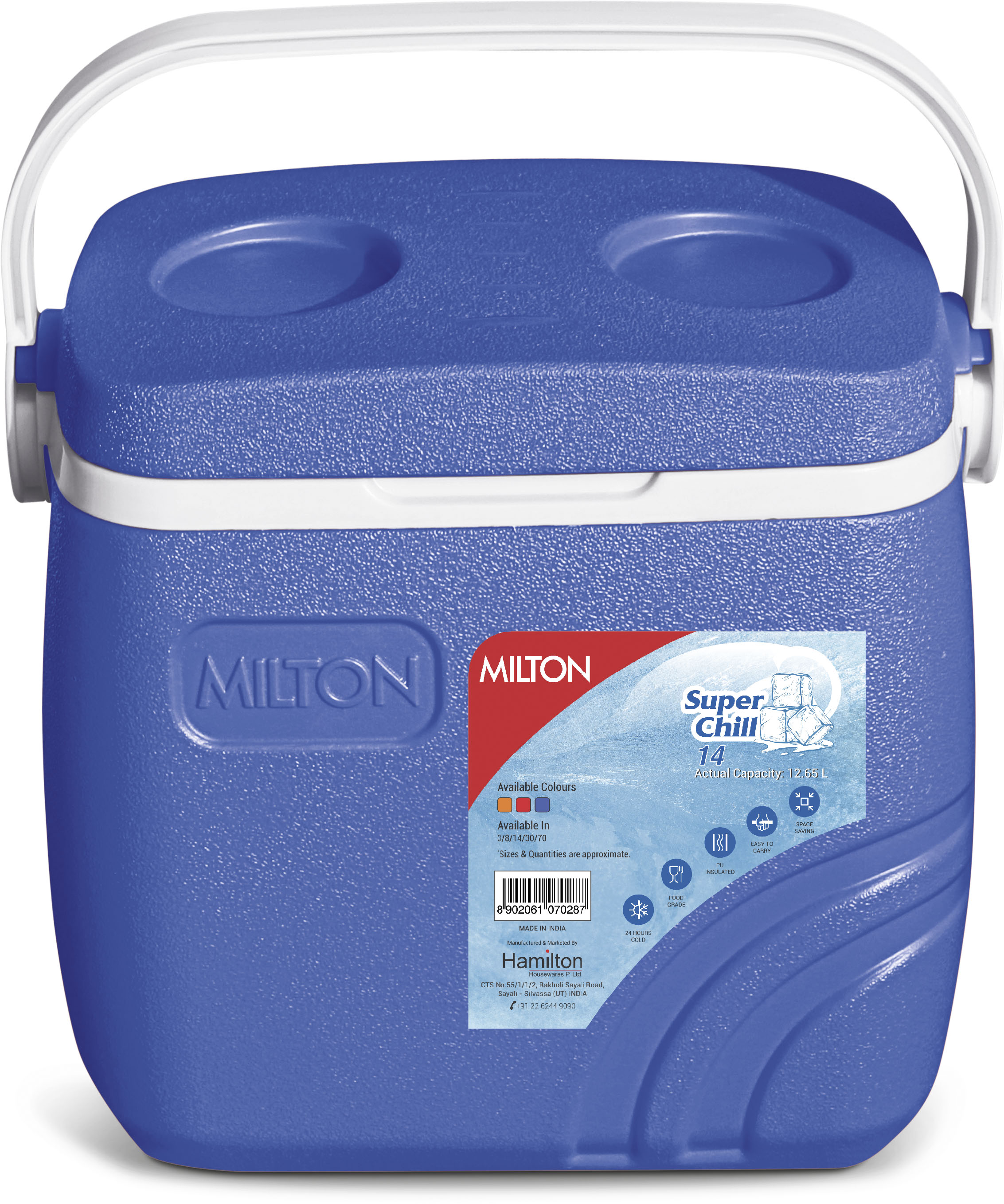 Ισοθερμικό Ψυγείο 12.65L Super Chill Milton Κωδ. 13058 Μπλε 