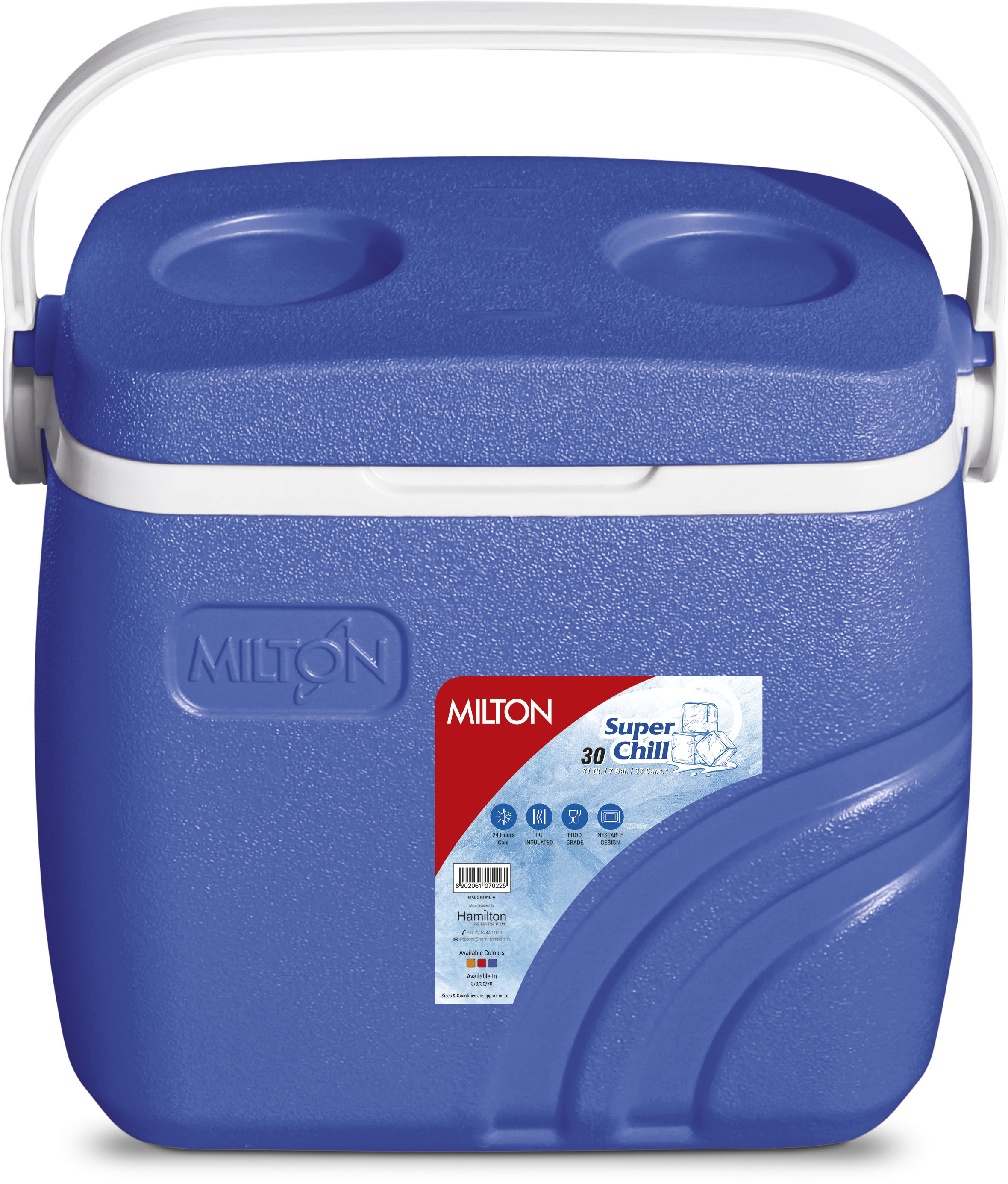 Ισοθερμικό Ψυγείο 30L Super Chill Milton Κωδ. 13061 Μπλε 