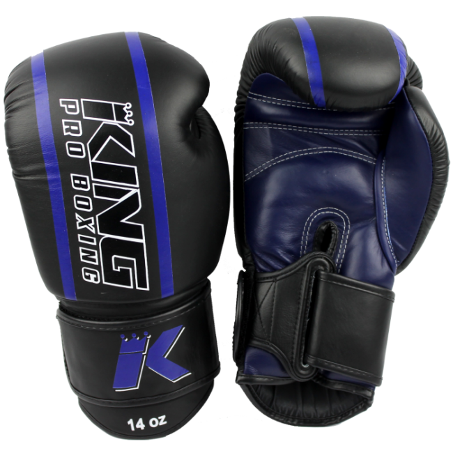 King (kick)boxing γάντια Elite 2 Μαύρο/Μπλε