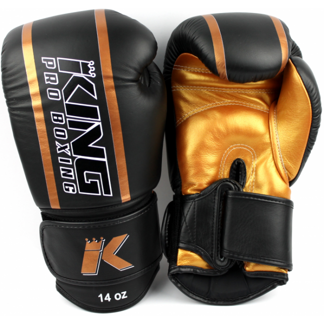 King (kick)boxing γάντια Elite 3 Μαύρο/Χρυσό
