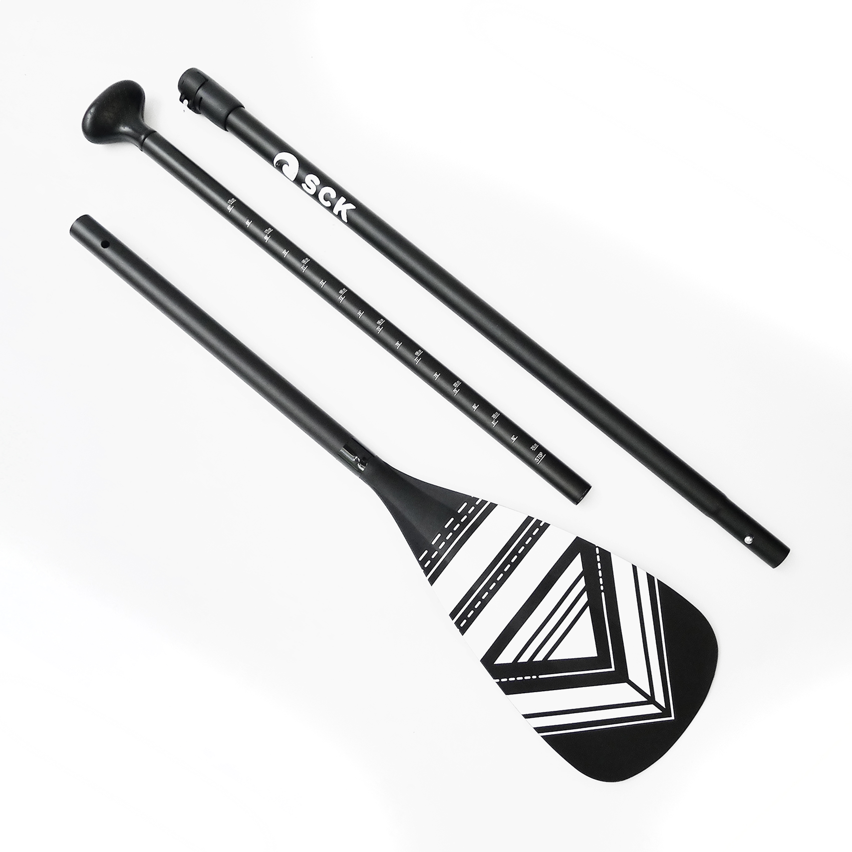 Κουπί SUP Ρυθμιζόμενο 160-210cm Αλουμινίου SCK  Μαύρο