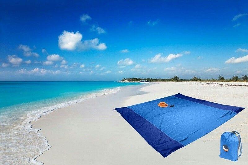 Κουβέρτα Παραλίας Ticket to the Moon Light Blue/Royal Blue