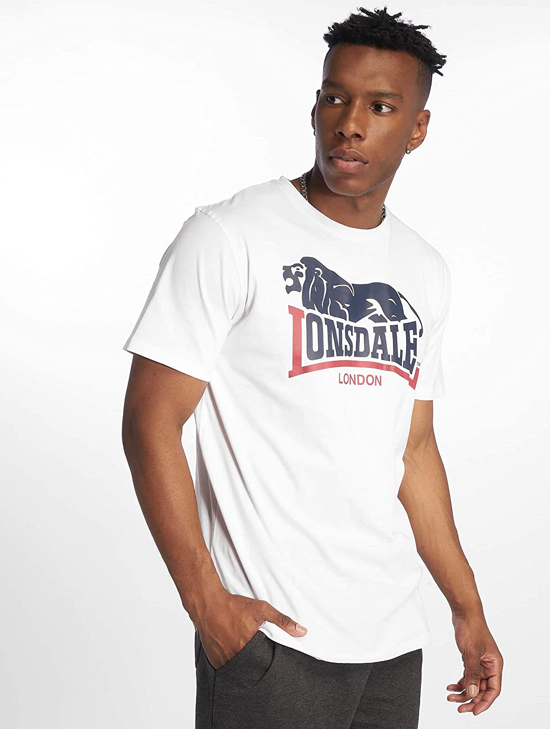Lonsdale Ανδρικό T-Shirt Hopperton White