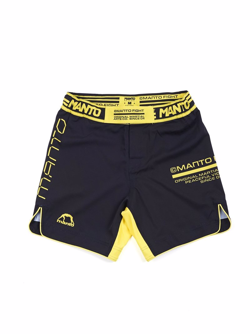 MANTO FIGHT SHORTS future- black