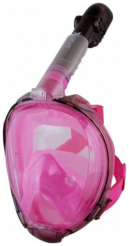 Μάσκα XDive Tube Full Face 61067 Φιμέ/ροζ