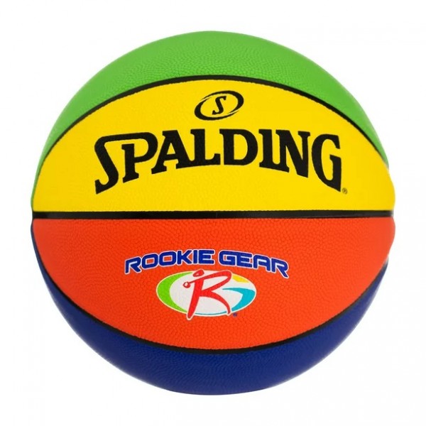 Μπάλα Μπάσκετ Spalding Rookie Gear Multi Color Size 5 84 395Z1 (Size 5/Outdoor)
