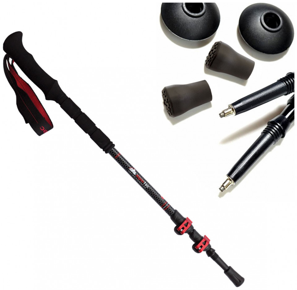 Μπατον Πεζοπορίας Pindos Carbon AlpinTec Κωδ. C81BL Black