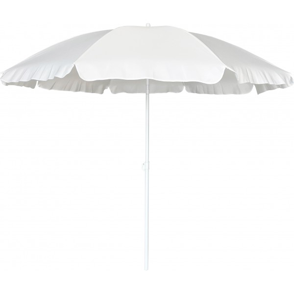 Ομπρέλα Παραλίας 2m 180gsm 8 Ακτίνες 4mm Λευκή Escape 12045