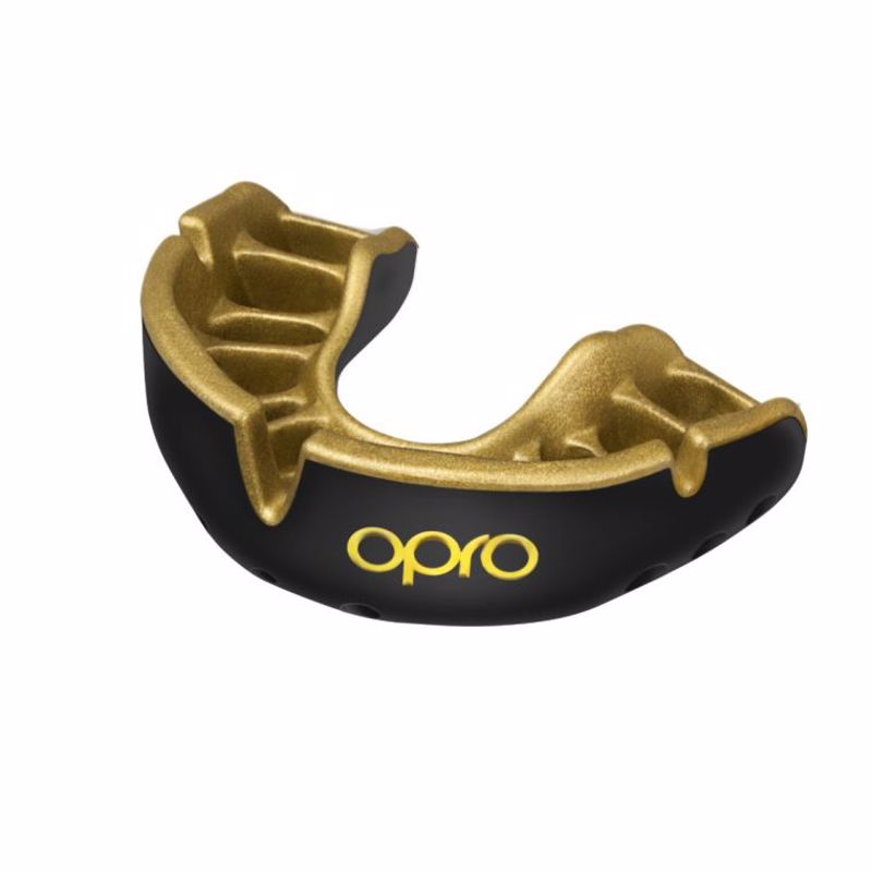 Opro GOLD series GEN5 Προστατευτικη μασελα ΕΝΗΛΙΚΩΝ -BLACK/GOLD