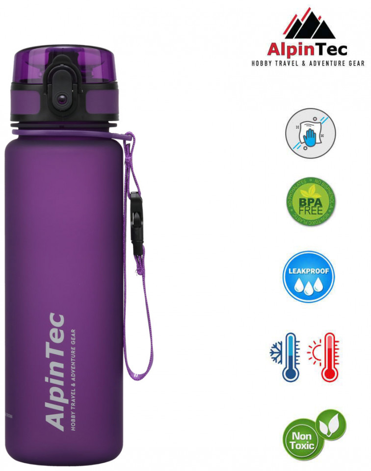 Παγούρι AlpinTec S-500PE 500ML Μωβ
