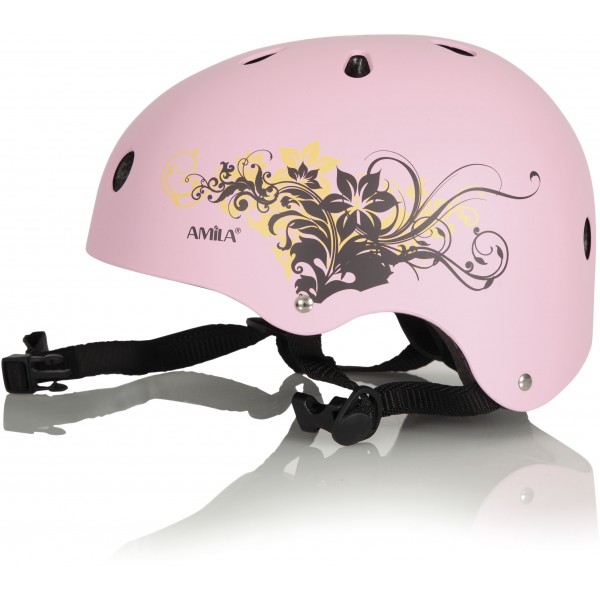 Παιδικό Προστατευτικό Κράνος Ροζ ABS Amila 48986 (Medium)