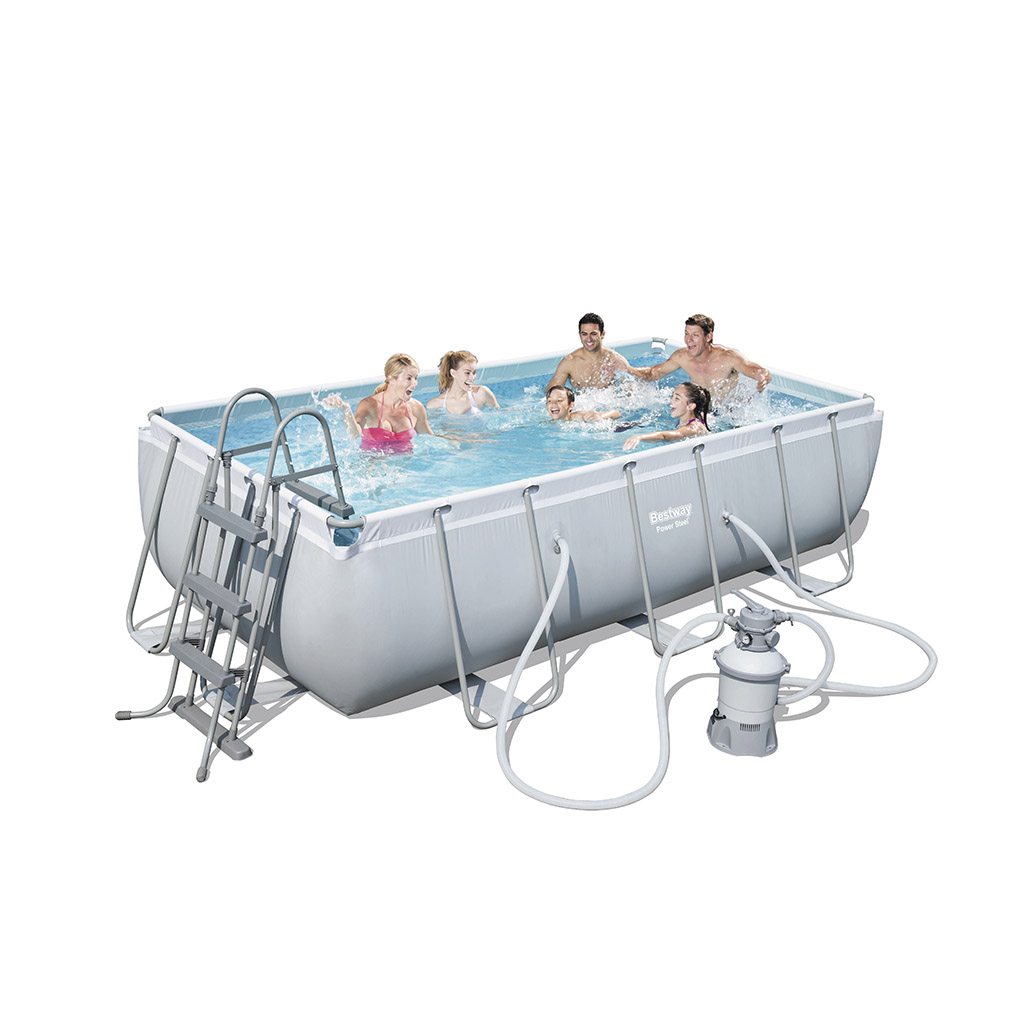 Πισίνα Παραλληλόγραμμη 404x201x100 Power Steel Bestway Κωδ. 56441