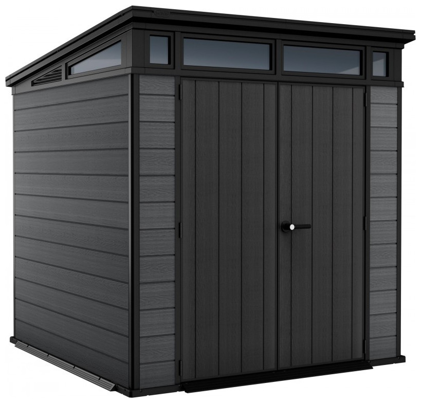 Πλαστική Αποθήκη Κήπου Keter Cortina 7x7 216x218x226cm Κωδ. 17206093 Ανθρακί