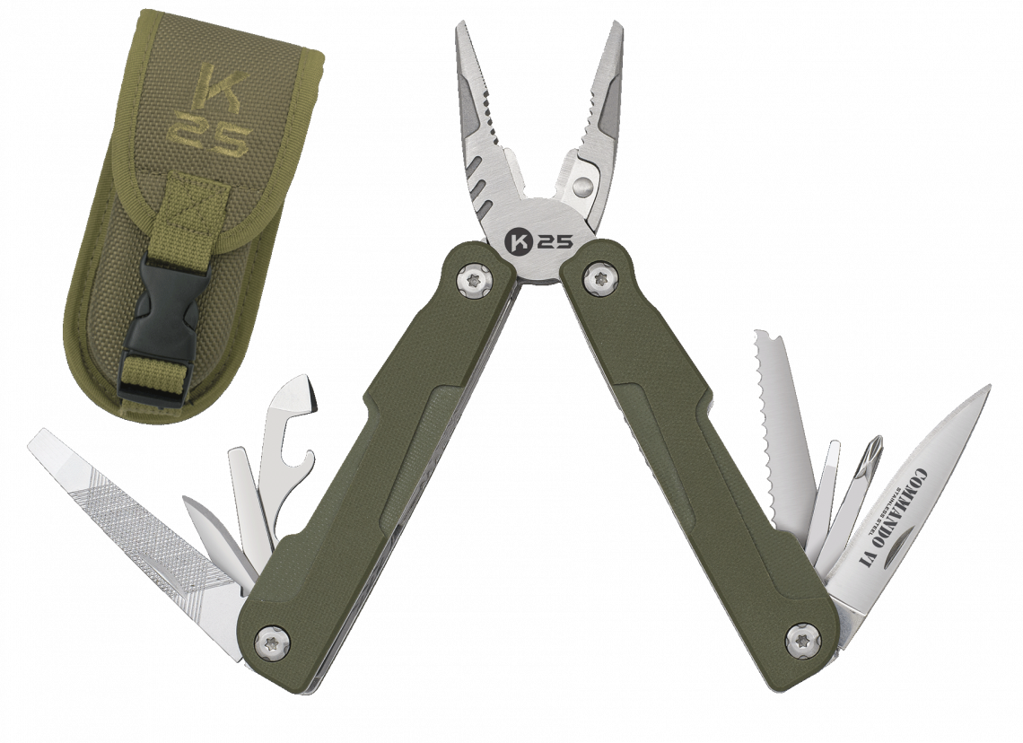 ΠΟΛΥΕΡΓΑΛΕΙΟ K25, 11 Tools, Commando, Green Κωδ. 11144