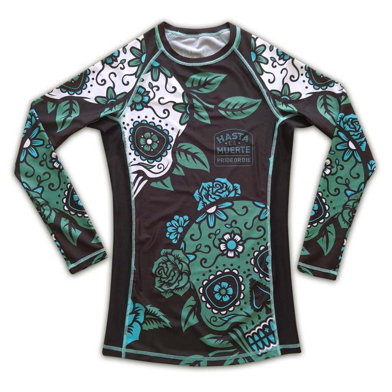 PRIDE OR DIE ''hasta la muerte' RASHGUARD - BLACK