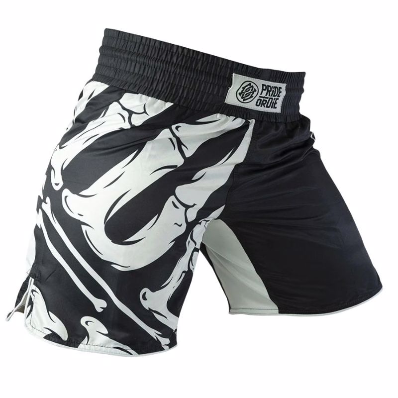 Pride Or Die reckless bones MMA Shorts - Black