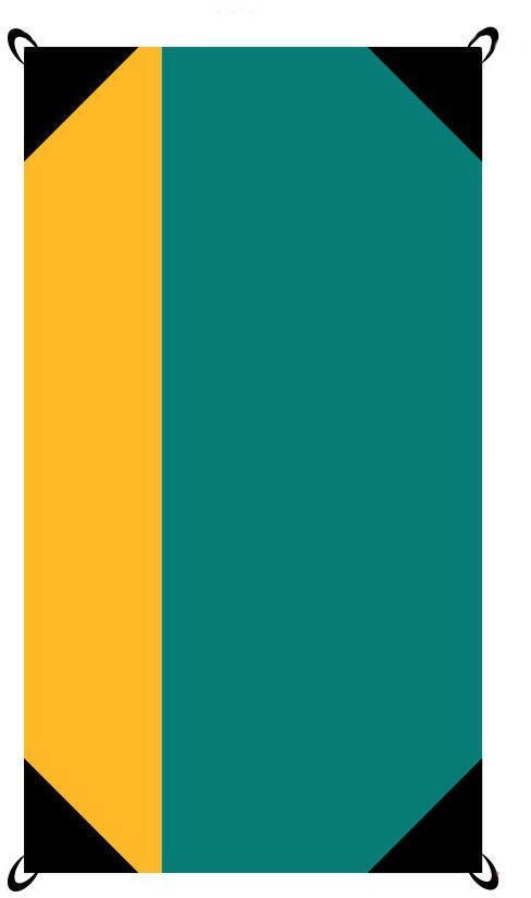 Ψάθα Παραλίας Single Favour 100x1.80cm AlpinTec Κωδ. 100-CIYW Ciel/Yellow