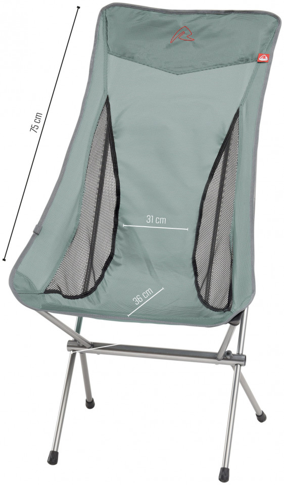 Πτυσσόμενη Καρέκλα 55x69x100cm OBSERVER Robens Granite Grey