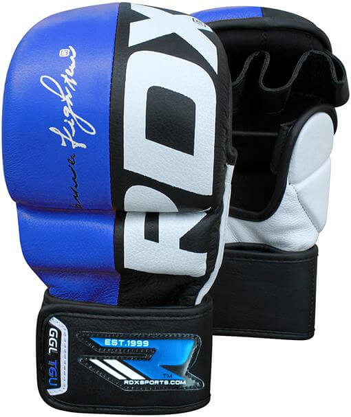 RDX MMA Hybrid Gloves Blue